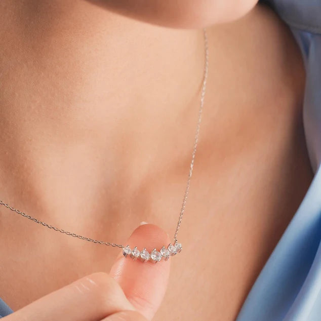 Silver Classic Diamond Pendant