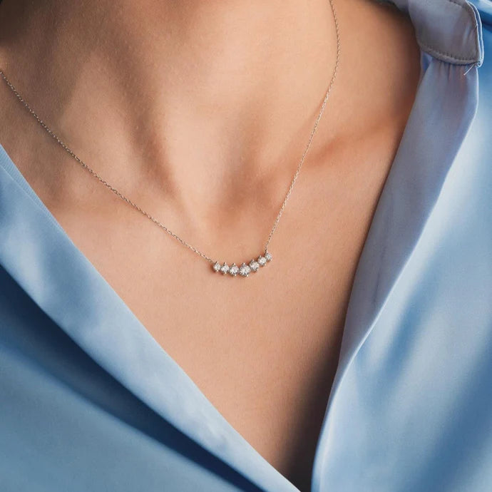 Silver Classic Diamond Pendant